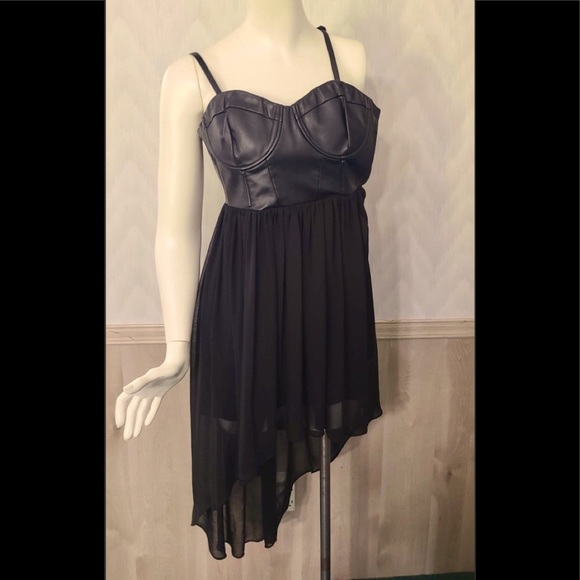 ❤️ Forever 21 High Low Party Dress, Polyturethane Top Sheer Polyester Bottom - Picture 1 of 2
